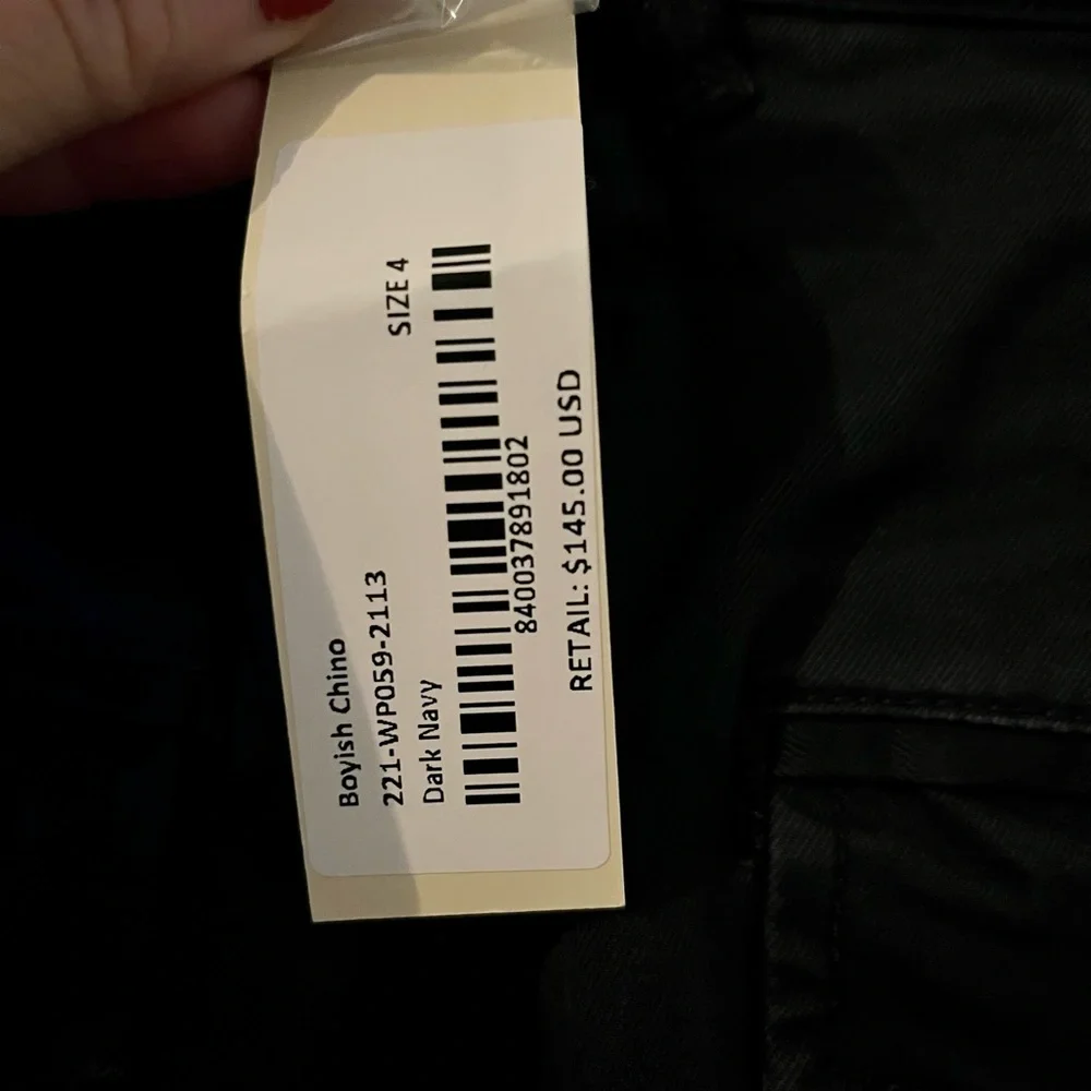 Alex Mill, Navy Boyish Chino, size 4 - Picture 6 of 7